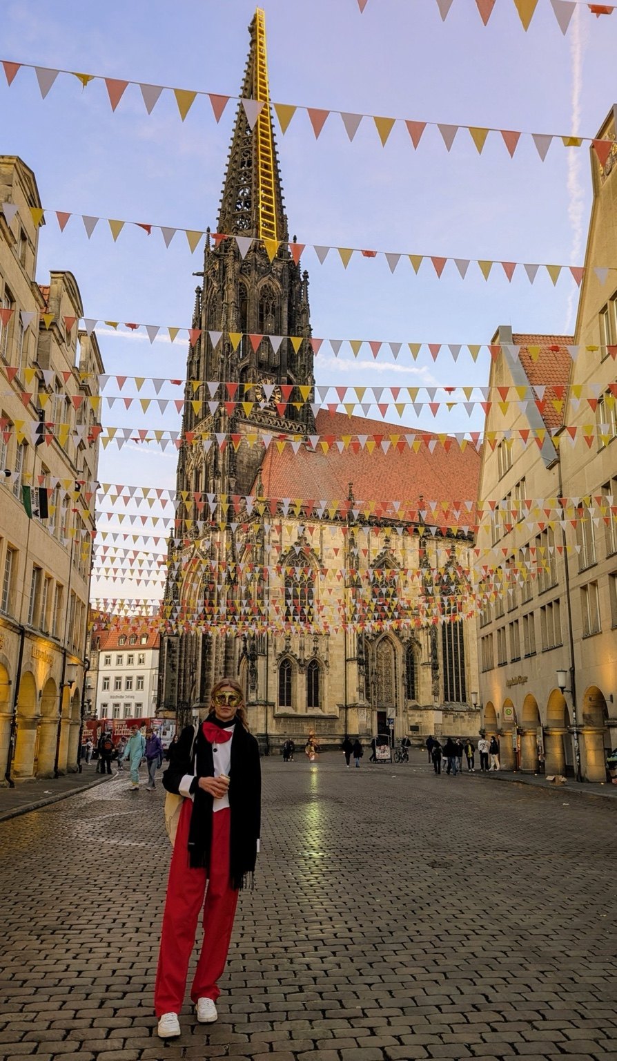 Oleksandr Natiahlyi beim Karneval in Münster